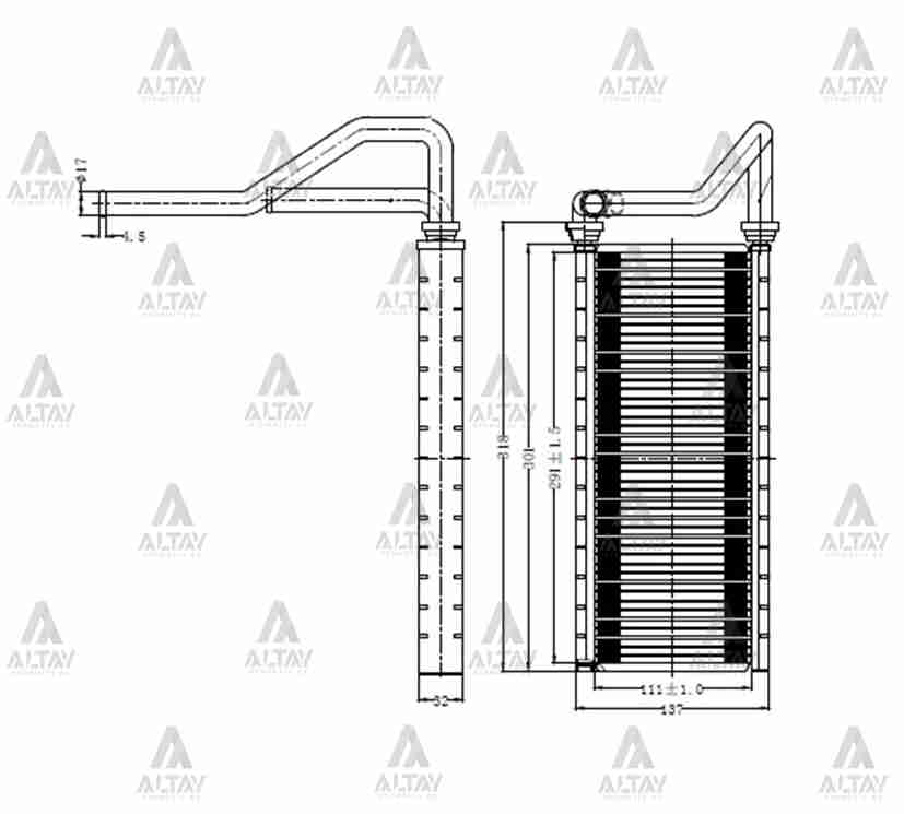 Honda CR-V Kalorifer Radyatörü 2002-2006 Radyatör Crv Brazıng OEM 79110-SCA-A01